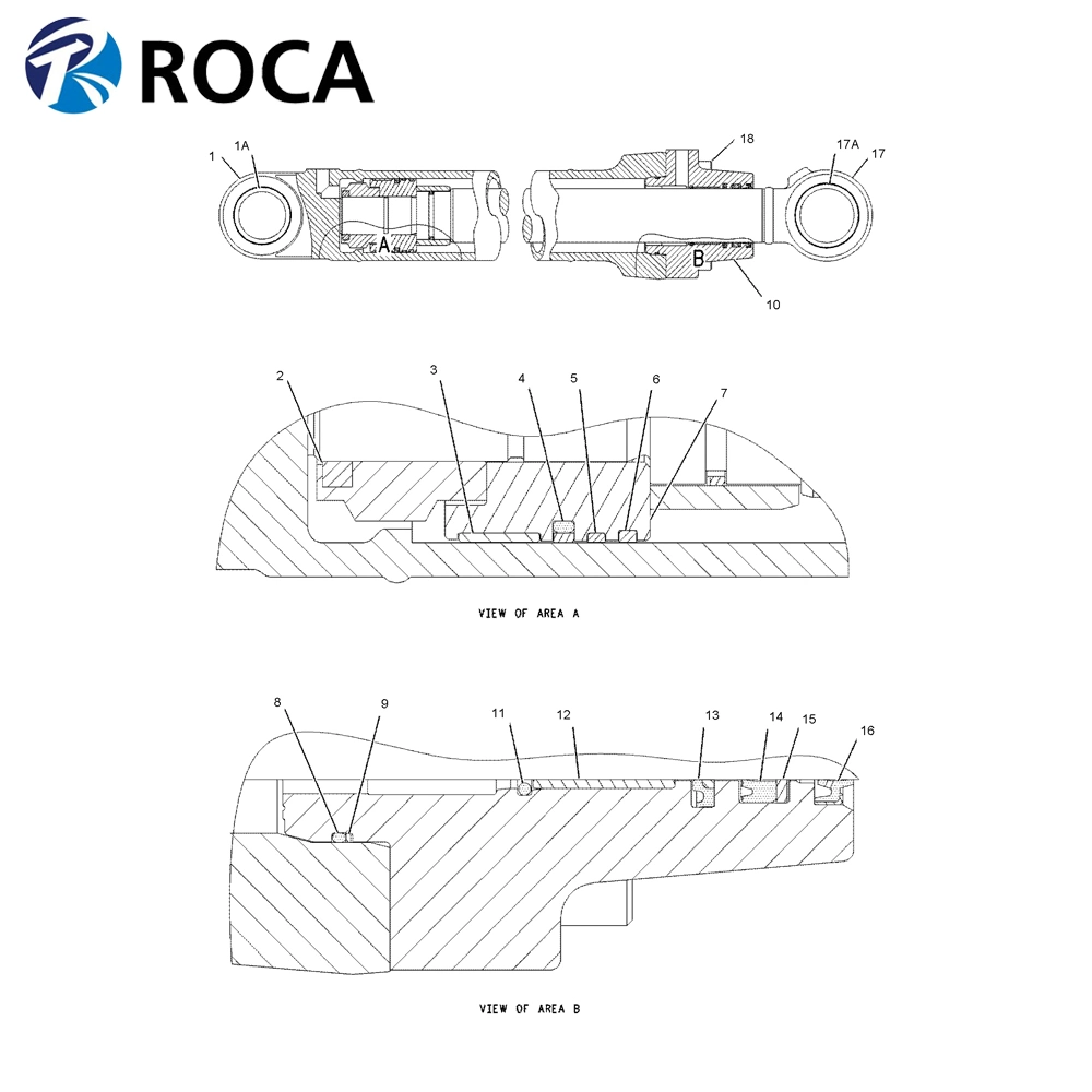 Cat 1733490 Excavator 315c Hydraulic Cylinder Bucket